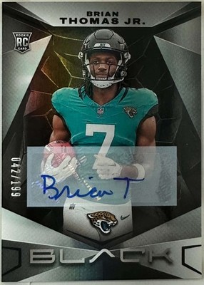 2024 Panini Black Rookies #/199 Brian Thomas Jr #113 Rookie Auto RC 🏈Jaguars🏈