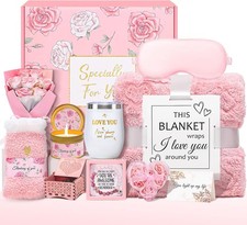 Birthday Gift Baskets for Women, Self Care Gifts Spa Basket Set for Women Get We