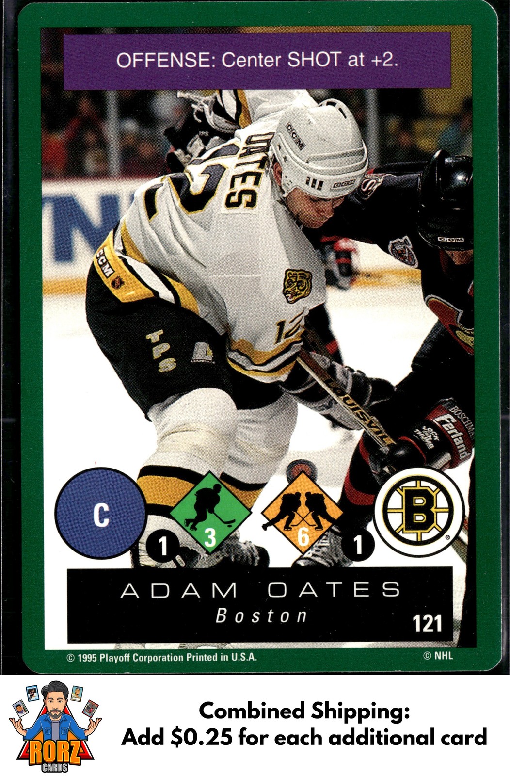 1995-96 Playoff One on One Challenge #121 Adam Oates Boston Bruins