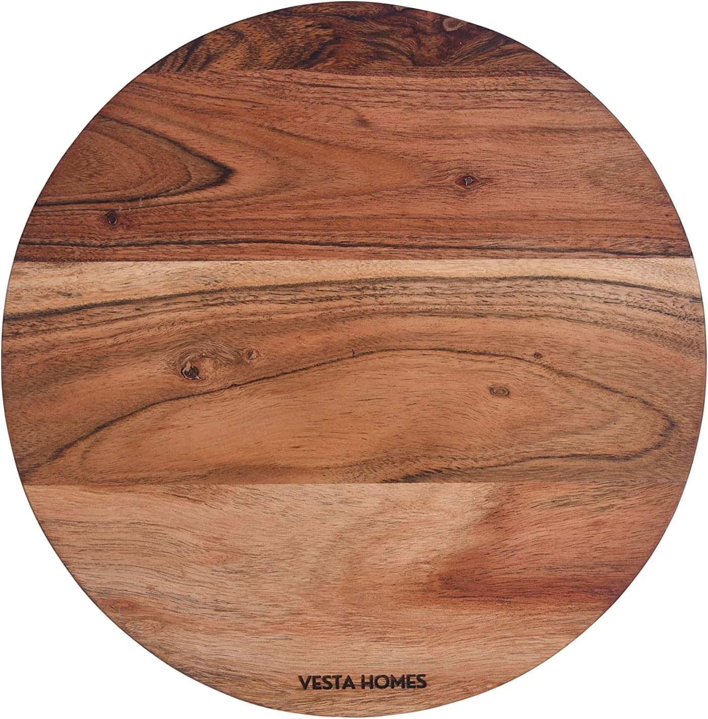 Vassoio Rotondo in Legno per Pizza e Frutta: Design Minimal per Cucina