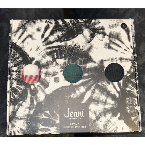 Jenni Large confezione da 3 pezzi nuova con etichetta Mutandine hipster biancheria intima confezione regalo $24,99 vendita al dettaglio - Foto 2 di 6