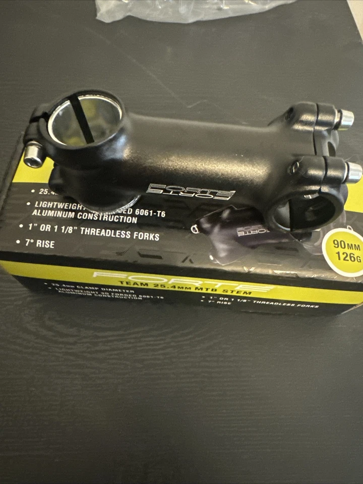 Forte Team Threadless MTB Stem 25.4 x 90mm 1"/1 18", 7° Rise 50-1743 - Image 3 of 4