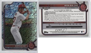 2022 Bowman Chrome Prospects Shimmer Refractor Won-Bin Cho #BCP-154