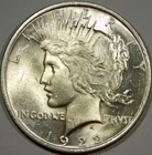 Uncirculated 1922 Philadelphia Mint Silver Peace Dollar #43613