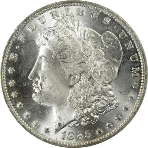 1885 O Morgan Silver Dollar Uncirculated Mint State $1 Coin SKU:I24530