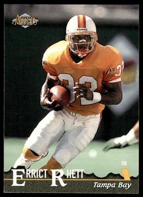 1996 Classic Assets Errict Rhett #35 Tampa Bay Buccaneers