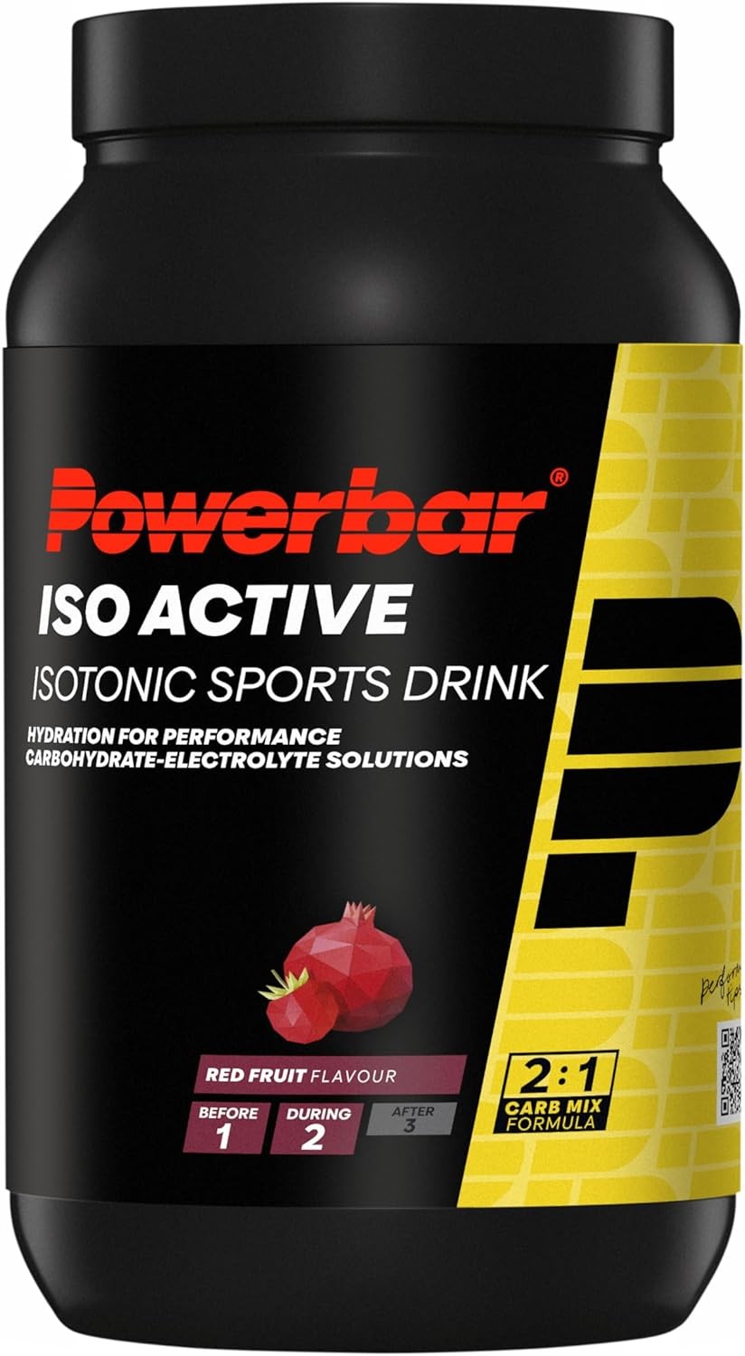 Powerbar Isoactive Red Fruit 1320g - Isotonic Sports Drink - 5 Electrolytes + C