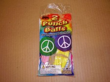 Vintage Gayla Kites Peace Sign Punch Ball Hippie Punch Ball READ DESC
