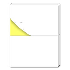 30 Sheets - Half Sheet Shipping Labels, Printable Sticker Paper, for Laser  ...