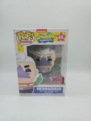 Funko Pop Mermaidman Spongebob Squarepants 834 Fall Convention 2020 Limited Edt