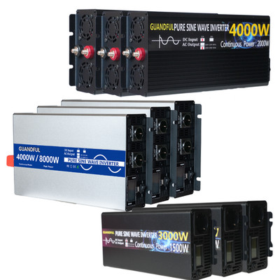 12V auf 230V Reiner Sinus Wechselrichter 3000W-8000W Power Converter Solar Off