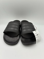 Adidas Adilette Comfort Slides-Men 13 / Women 14-Core Black/Core Black - GZ5896