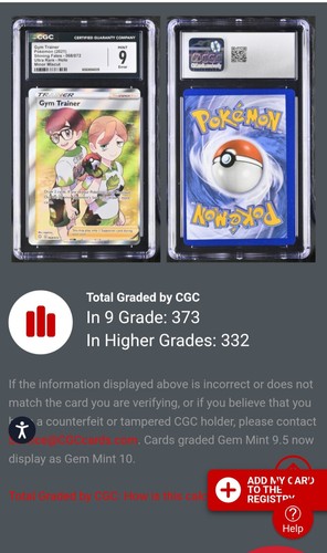 Gym Trainer (Full Art) 068/072 Shining Fates Holo CGC 9 (OC Error) - Bild 3 von 3