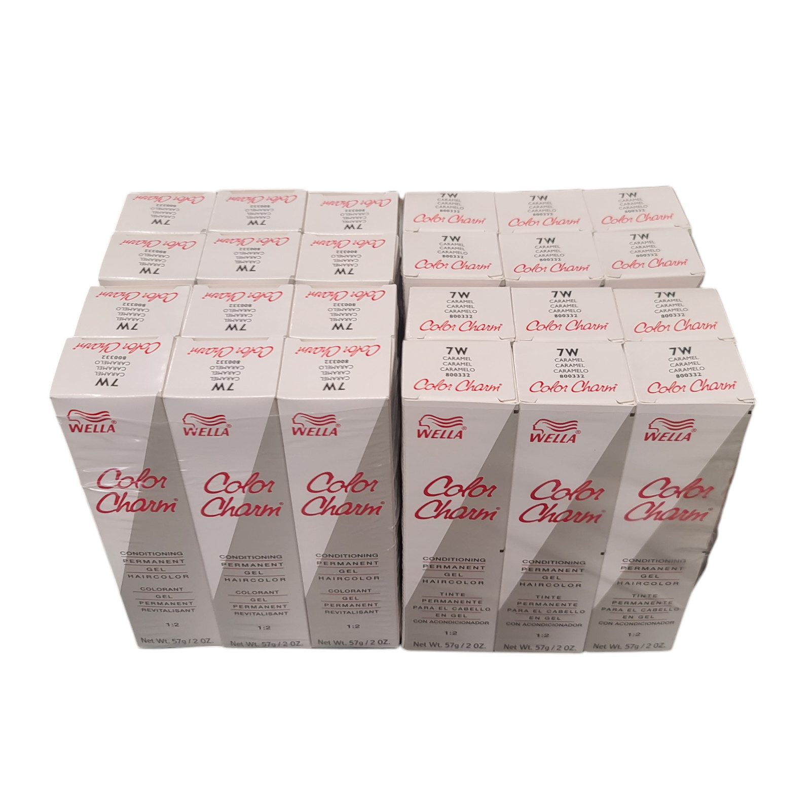 Charm Permanent Gel Hair Color 7w Caramel - 2 Oz