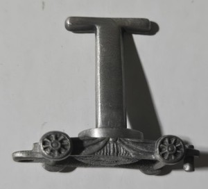 FORT - LASTING EXPRESSIONS PEWTER TRAIN MINIATURES CAR LETTER T