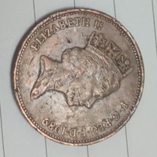 England British UK Penny, coin nowadays, two pence 2p,  1989