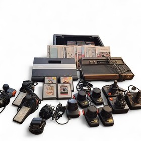 Atari 2600 & 7800 Pro System Lot w/ Game Center &mdash; Joystick, Paddles & 28 Games