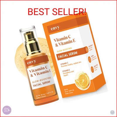 Envy Vitamin C Serum with Vitamin E & Glycerin - Skin, Dark Spot Reduction & Ant