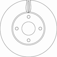2X Trw Bremsscheibe DF6593 FüR Hf Fiesta Ford 7 Hj Van Ecoboost Mhev Active Vct