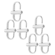 6 Pcs Steel Bag Strap Buckles Chain Extension Small Adjustment Buckle