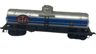 Tyco HO Scale STP Tank Car Silver/Blue Fuel Tanker Train Car   No Box