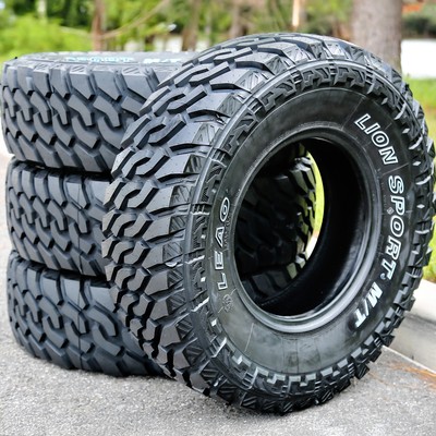 2 New Leao Lion Sport MT LT 225/75R16 Load D 8 Ply M/T Mud