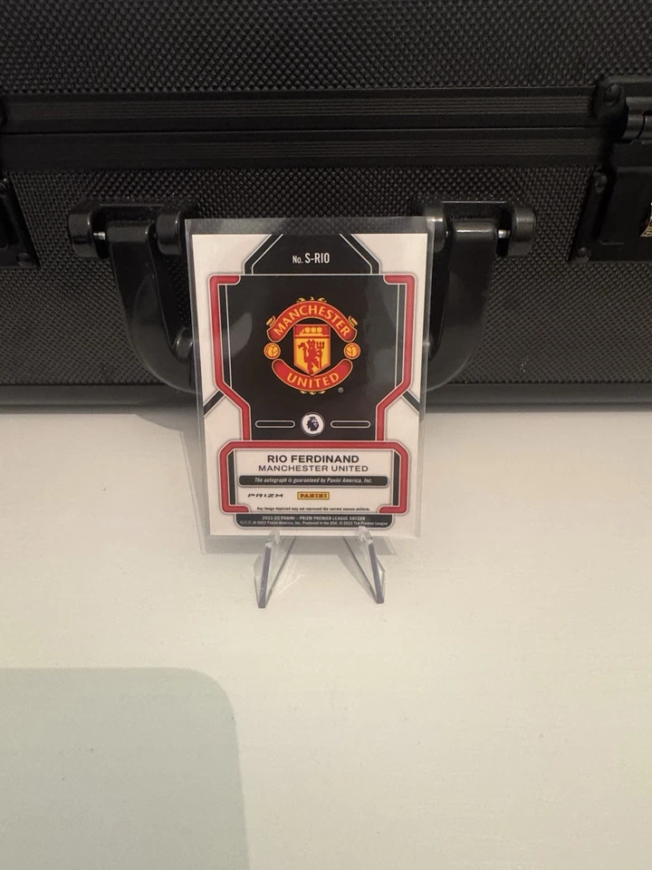 2022-23 Panini Prizm Premier League Signatures Rio Ferdinand Red Star Auto SSP - Image 2 of 2