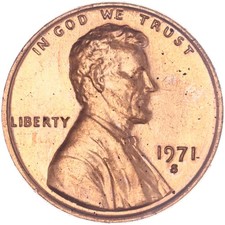 1971 S Lincoln Memorial Cent BU Penny US Coin See Pics B557