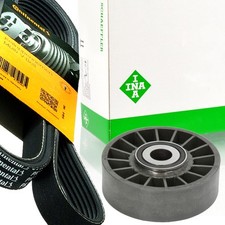 CONTITECH 6PK2030 Keilrippenriemen + Rolle für MERCEDES-BENZ W124 W201 S124