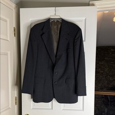 Ralph Lauren polo university club Charcoal Pinstripe jacket 42R vintage