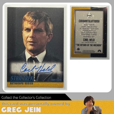 2006 Rittenhouse Star Trek (TOS) Autograph A104 Carl Held as Lindstrom