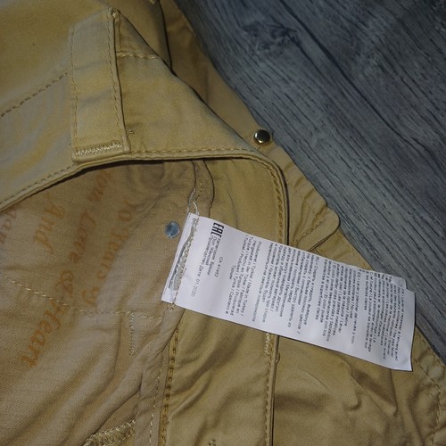 WOMENS MOS MOSH LIGHT TAN CHERYL 3/4 CARGO TROUSERS PANTS STUDDED STRETCH SIZE26 - Picture 11 of 11