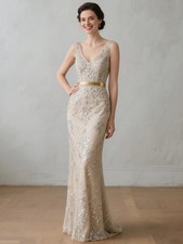 Mermaid Wedding Guest Dress Floor Length Sleeveless Mother of the Bride Gowns