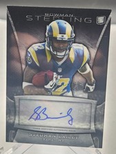 2013 Stedman Bailey Rookie Card Auto - Topps Bowman Sterling #BSA-SB Rams. rookie card picture