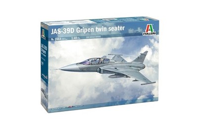 ITALERI, Kampfflugzeug SAAB JAS-39 Gripen BiPlace zum Zusammenbauen und Bemal...