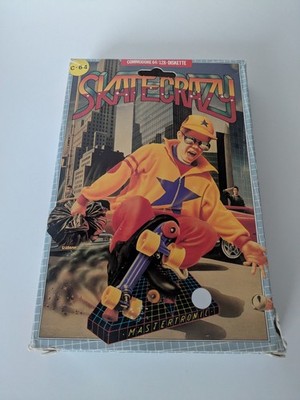 Skate Crazy , Commodore 64, C64,  Mastertronic, Diskette, Disk, CIB, OVP