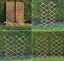 Garden Trellis Wooden Panels Expanding Fence Extending Climbing Plant Support