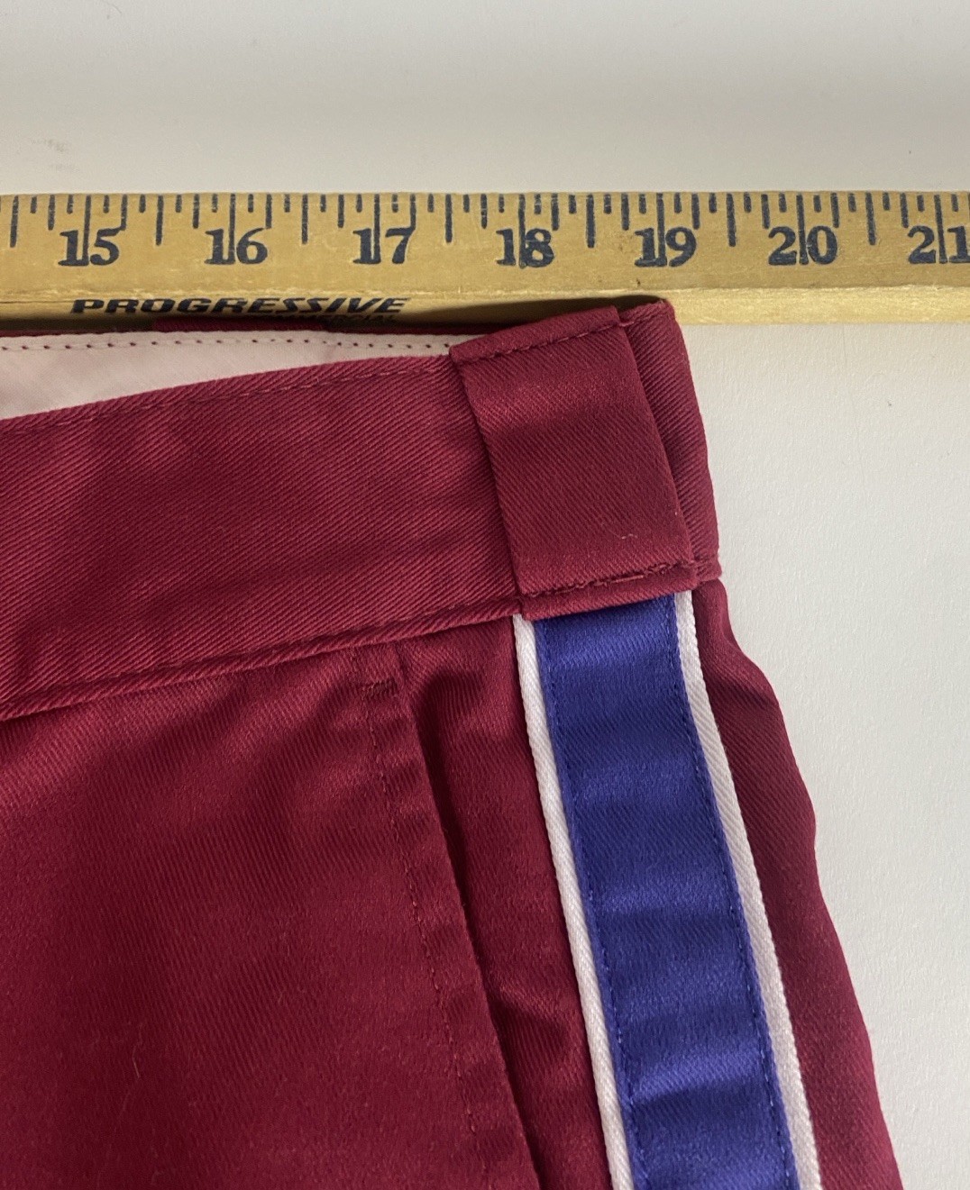 New Supreme x Dickies Stripe 874 Work Pant 'Maroon P20S22M2N  Men’s Size 38 image 8