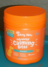 Zesty Paws Advanced Calming Bites for dogs 100 soft chews Turkey flavor