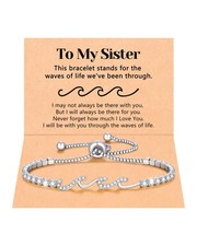 Sister Birthday Gifts from Sister Bracelets for Women, Christmas Valentines D...