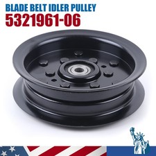 5-3/8" Flat Idler Pulley Replacement For Husqvarna Mower Fits 532196106 197379