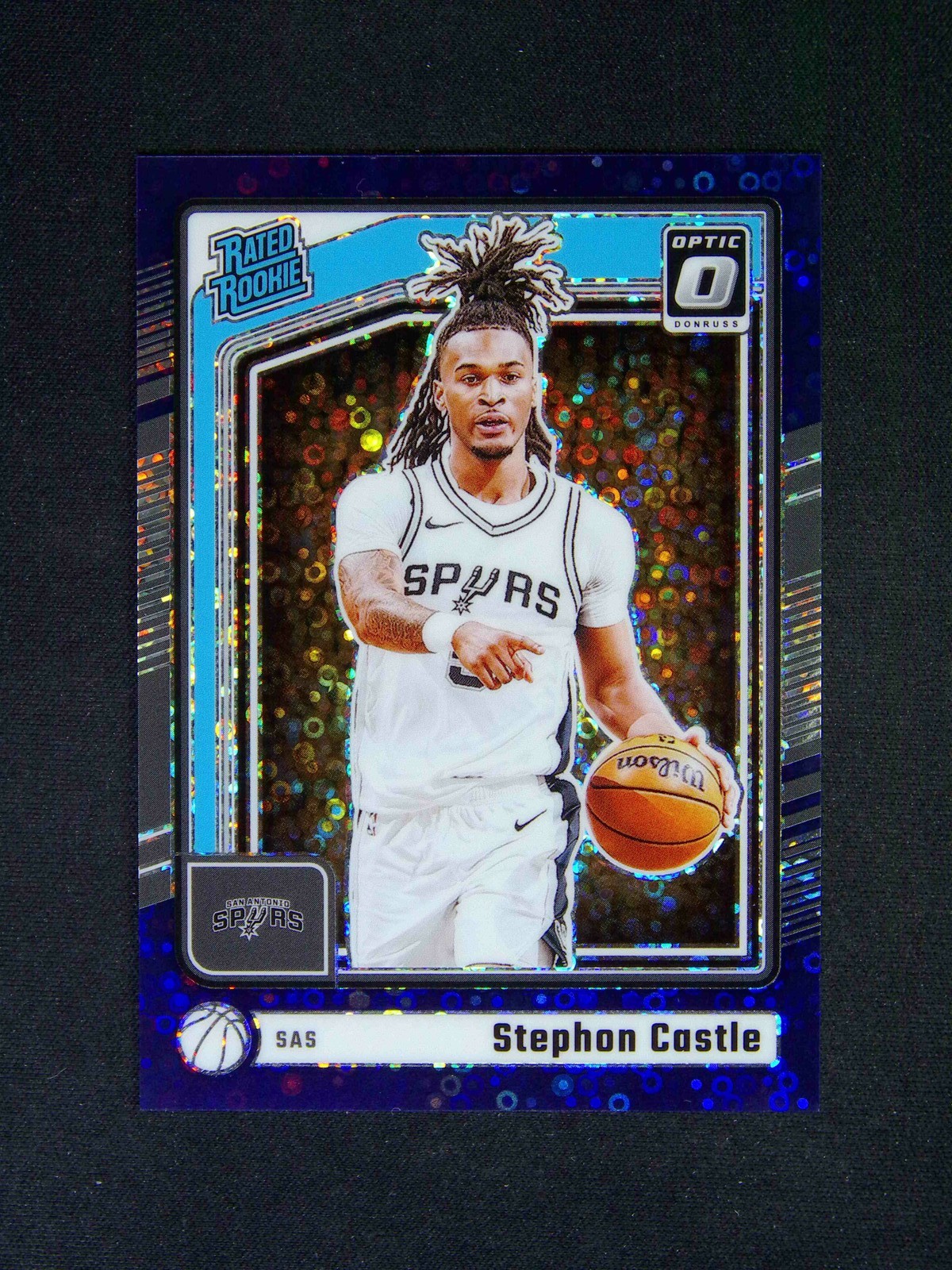 2024-25 Panini Donruss Optic Stephon Castle #254 RC Rated Fast Break Purple /99