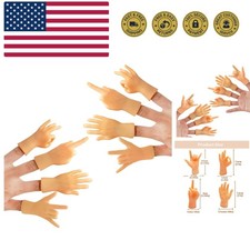 Tiny Hands Mini Finger Puppets 8 Pieces, Left and Right Hand Set, Mixed Style...