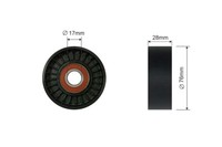 NTY Spannrolle Keilrippenriemen FÜR KIA Carens 06-12 Soul 08-13 Cerato 04-1