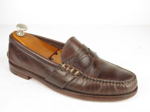 Polo Ralph Lauren x Rancourt & Co. Brown Leather Beefroll Loafers 9 D USA