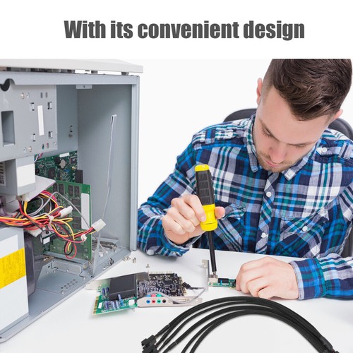 2 Pcs CPU Adapter Cable Motherboard Fan Splitter Computer Connection - Afbeelding 12 van 12