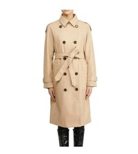 Badgley Mischka Vegan Leather Trench Coat Size Uk L Rrp £300