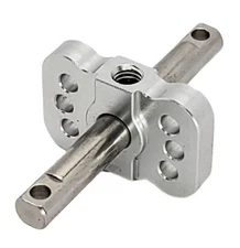 NHX RC Aluminum Differential Locker Spool -Silver: 1/10 Slash 2WD