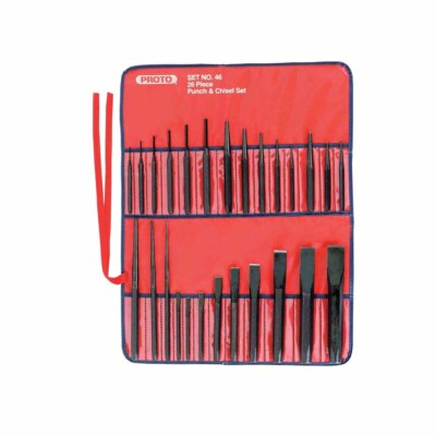 Proto J46S2 26 Piece Punch & Chisel Set 1/4 to 1-3/16 Chisel 3/32 to 1/4 Punch