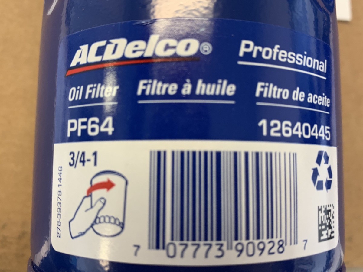 PF64 Engine Oil Filter Pack of 12 OE ACDELCO 25206966 | eBay 